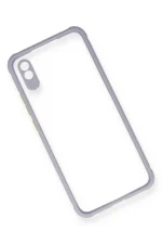 Newface Xiaomi Redmi 9A Kılıf Miami Şeffaf Silikon - Lila - Görsel 3