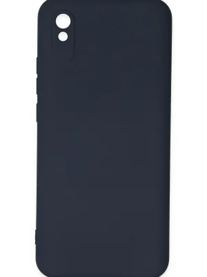 Newface Xiaomi Redmi 9A Kılıf Nano içi Kadife Silikon - Lacivert