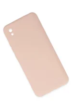 Newface Xiaomi Redmi 9A Kılıf Nano içi Kadife Silikon - Pudra - Görsel 2
