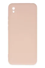 Newface Xiaomi Redmi 9A Kılıf Nano içi Kadife Silikon - Pudra