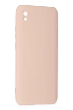 Newface Xiaomi Redmi 9A Kılıf Nano içi Kadife Silikon - Pudra - Görsel 3