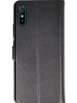 Newface Xiaomi Redmi 9A Kılıf Trend S Plus Kapaklı Kılıf - Siyah