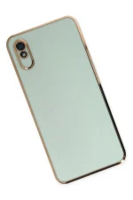 Newface Xiaomi Redmi 9A Kılıf Volet Silikon - Açık Yeşil - Görsel 2