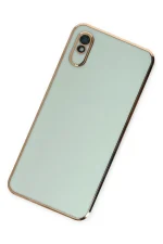 Newface Xiaomi Redmi 9A Kılıf Volet Silikon - Açık Yeşil - Görsel 3