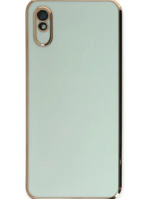 Newface Xiaomi Redmi 9A Kılıf Volet Silikon - Açık Yeşil
