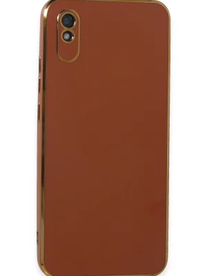 Newface Xiaomi Redmi 9A Kılıf Volet Silikon - Kırmızı