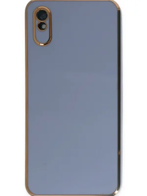 Newface Xiaomi Redmi 9A Kılıf Volet Silikon - Mavi