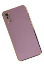 Newface Xiaomi Redmi 9A Kılıf Volet Silikon - Mor - Görsel 2