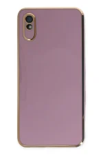 Newface Xiaomi Redmi 9A Kılıf Volet Silikon - Mor