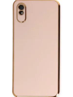 Newface Xiaomi Redmi 9A Kılıf Volet Silikon - Pembe