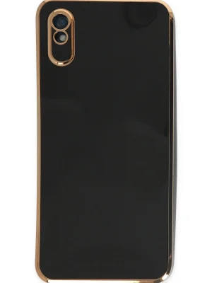 Newface Xiaomi Redmi 9A Kılıf Volet Silikon - Siyah