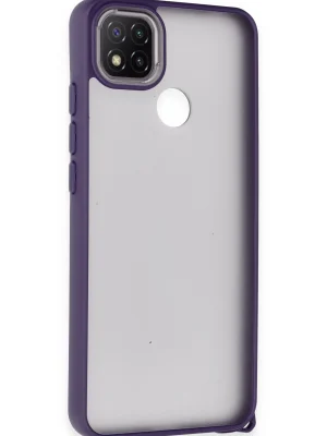 Newface Xiaomi Redmi 9C Kılıf Elegant Kapak - Derin Mor