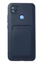 Newface Xiaomi Redmi 9C Kılıf Kelvin Kartvizitli Silikon - Lacivert