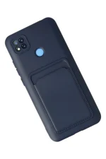 Newface Xiaomi Redmi 9C Kılıf Kelvin Kartvizitli Silikon - Lacivert - Görsel 3