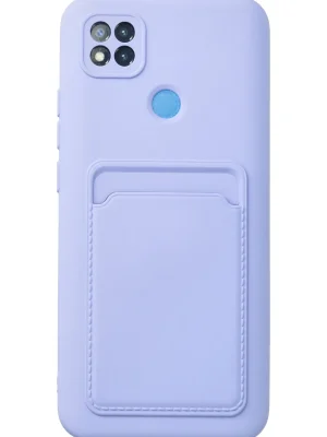 Newface Xiaomi Redmi 9C Kılıf Kelvin Kartvizitli Silikon - Lila