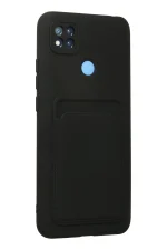 Newface Xiaomi Redmi 9C Kılıf Kelvin Kartvizitli Silikon - Siyah - Görsel 2