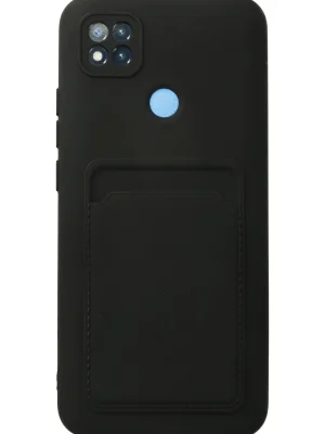 Newface Xiaomi Redmi 9C Kılıf Kelvin Kartvizitli Silikon - Siyah