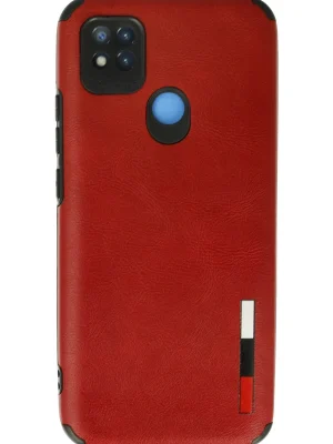 Newface Xiaomi Redmi 9C Kılıf Loop Deri Silikon - Kırmızı