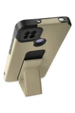 Newface Xiaomi Redmi 9C Kılıf Mega Standlı Silikon - Gold - Görsel 4