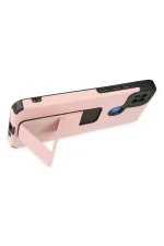 Newface Xiaomi Redmi 9C Kılıf Mega Standlı Silikon - Pudra - Görsel 4