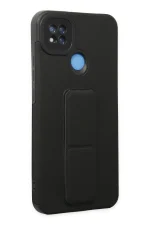 Newface Xiaomi Redmi 9C Kılıf Mega Standlı Silikon - Siyah - Görsel 2