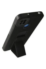 Newface Xiaomi Redmi 9C Kılıf Mega Standlı Silikon - Siyah - Görsel 3