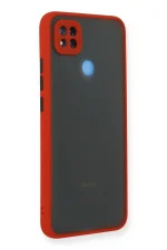 Newface Xiaomi Redmi 9C Kılıf Montreal Silikon Kapak - Kırmızı - Görsel 2