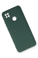 Newface Xiaomi Redmi 9C Kılıf Nano içi Kadife Silikon - Koyu Yeşil - Görsel 2