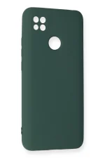 Newface Xiaomi Redmi 9C Kılıf Nano içi Kadife Silikon - Koyu Yeşil - Görsel 3