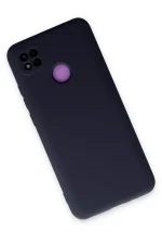Newface Xiaomi Redmi 9C Kılıf Nano içi Kadife Silikon - Lacivert - Görsel 2