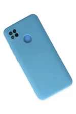Newface Xiaomi Redmi 9C Kılıf Nano içi Kadife Silikon - Mavi - Görsel 2