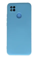 Newface Xiaomi Redmi 9C Kılıf Nano içi Kadife Silikon - Mavi