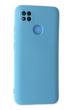Newface Xiaomi Redmi 9C Kılıf Nano içi Kadife Silikon - Mavi - Görsel 3