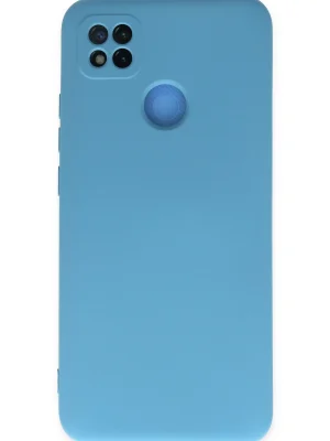 Newface Xiaomi Redmi 9C Kılıf Nano içi Kadife Silikon - Mavi
