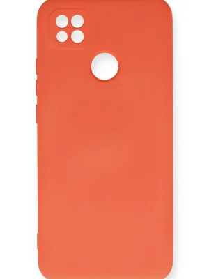 Newface Xiaomi Redmi 9C Kılıf Nano içi Kadife Silikon - Turuncu