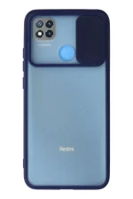 Newface Xiaomi Redmi 9C Kılıf Palm Buzlu Kamera Sürgülü Silikon - Lacivert