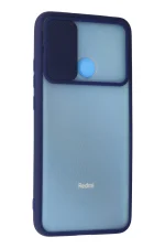 Newface Xiaomi Redmi 9C Kılıf Palm Buzlu Kamera Sürgülü Silikon - Lacivert - Görsel 3