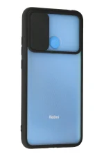 Newface Xiaomi Redmi 9C Kılıf Palm Buzlu Kamera Sürgülü Silikon - Siyah - Görsel 3