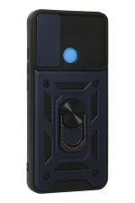 Newface Xiaomi Redmi 9C Kılıf Pars Lens Yüzüklü Silikon - Lacivert - Görsel 2