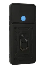 Newface Xiaomi Redmi 9C Kılıf Pars Lens Yüzüklü Silikon - Siyah - Görsel 2