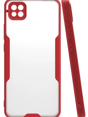 Newface Xiaomi Redmi 9C Kılıf Platin Silikon - Kırmızı