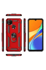 Newface Xiaomi Redmi 9C Kılıf Sofya Yüzüklü Silikon Kapak - Gold - Görsel 7