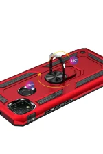 Newface Xiaomi Redmi 9C Kılıf Sofya Yüzüklü Silikon Kapak - Rose - Görsel 5