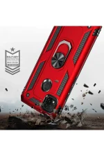 Newface Xiaomi Redmi 9C Kılıf Sofya Yüzüklü Silikon Kapak - Rose - Görsel 7