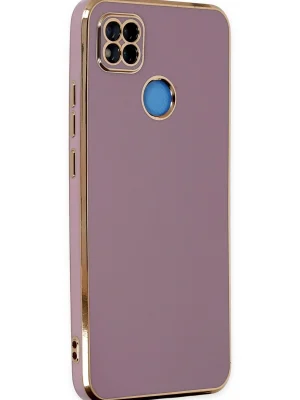 Newface Xiaomi Redmi 9C Kılıf Volet Silikon - Mor