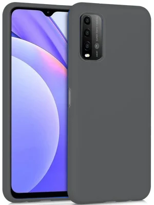 Newface Xiaomi Redmi 9T Kılıf Nano içi Kadife Silikon - Gri