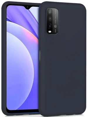 Newface Xiaomi Redmi 9T Kılıf Nano içi Kadife Silikon - Siyah