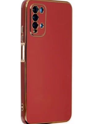 Newface Xiaomi Redmi 9T Kılıf Volet Silikon - Kırmızı