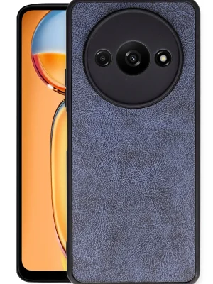 Newface Xiaomi Redmi A3 4G Kılıf Aras Deri Kapak - Lacivert