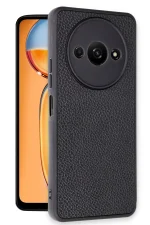 Newface Xiaomi Redmi A3 4G Kılıf Aras Deri Kapak - Siyah - Görsel 2